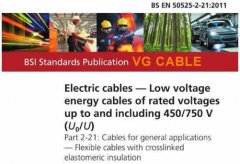 H07RN-F Cable certificate BS EN 50525-2-21 Flexible Rubber Cable