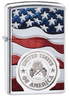 Zippo Windproof Lighter - American Flag