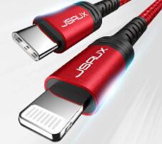 JSAUX USB C to Lightning Cable 6FT